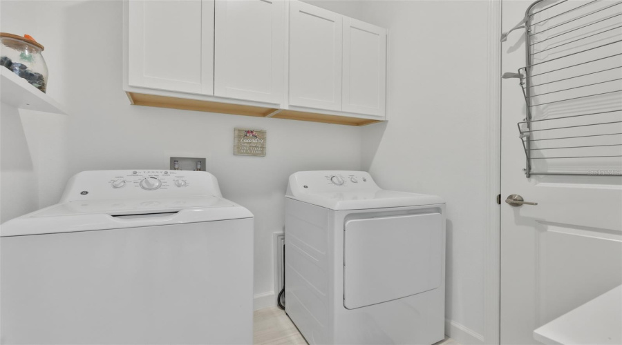 Laundry Room With Added Cabinetry