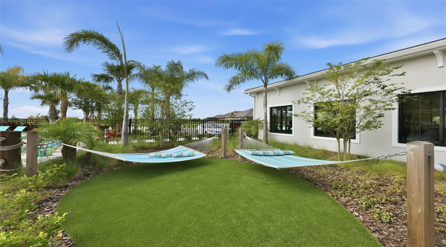Hammock Area At The Pool