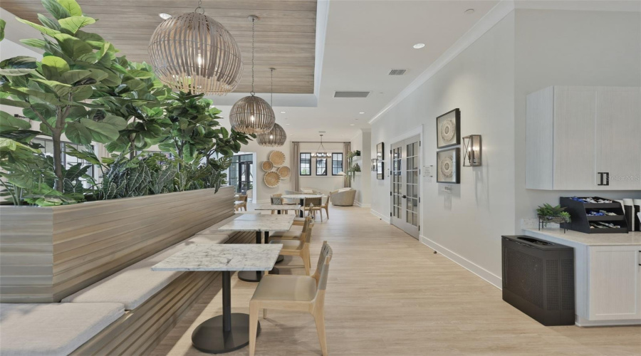 Clubhouse Seating Near Coffee Bar