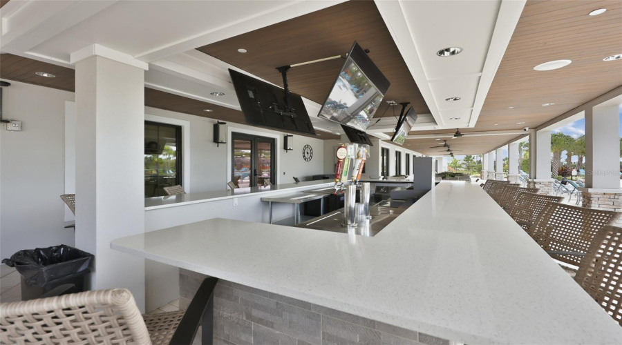 Outdoor Bar In Pool Area