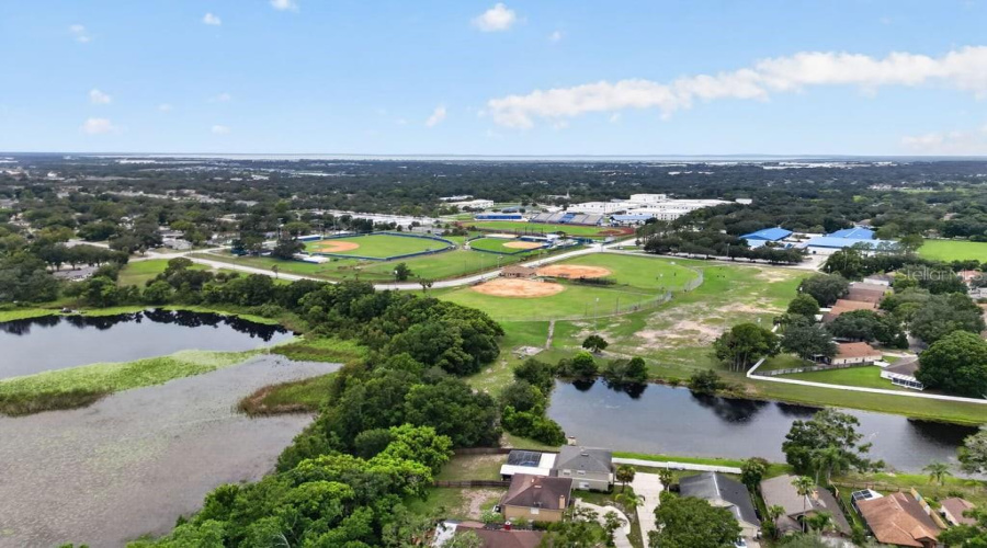 Aerial View Showcasing The Nearby Northwest Recreation Complex And Surrounding Recreational Amenities.
