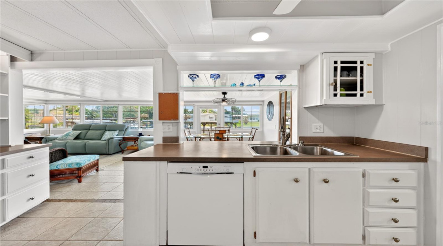 Kitchen With Water View