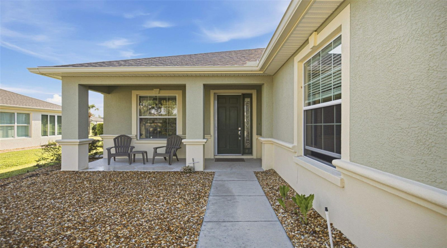 Retractable Screen Door On Covered Porch
