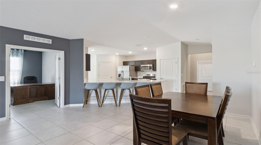 Dining And Kitchen And Office/Den