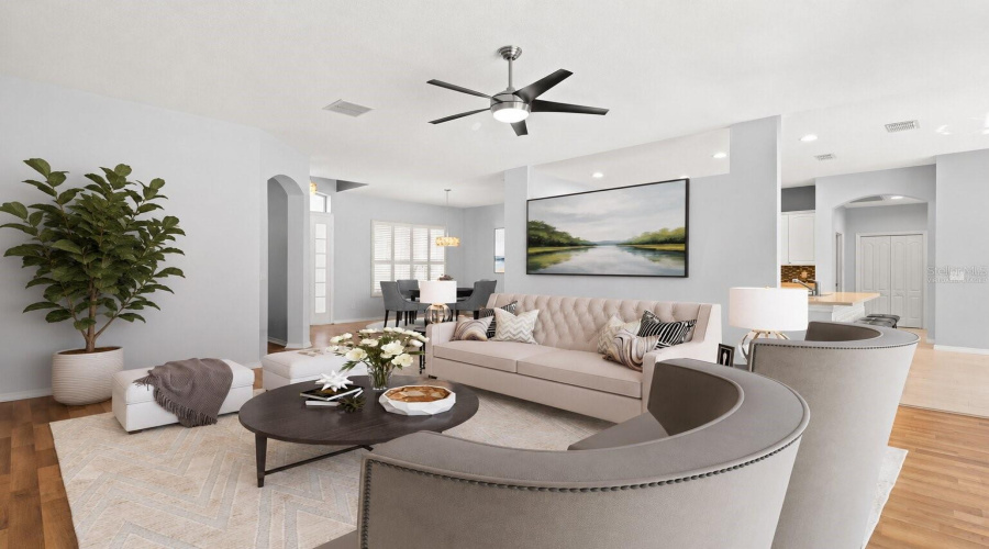 Virtually Staged - Living Room