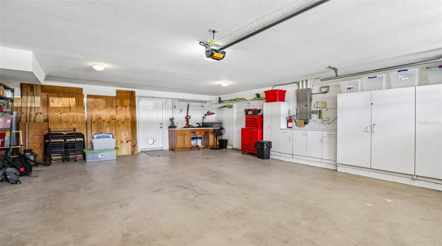 Large Two Car Garage And Newer Door Opener Opener