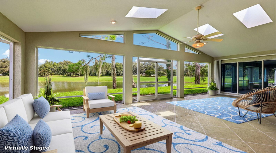 Virtually Staged Lanai 28' X 26'