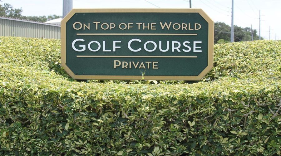 Private Golf Course Included In Hoa Fees