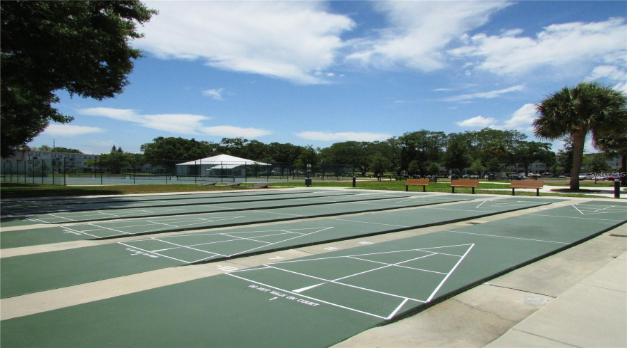 Well Maintained Shuffle Board Courts