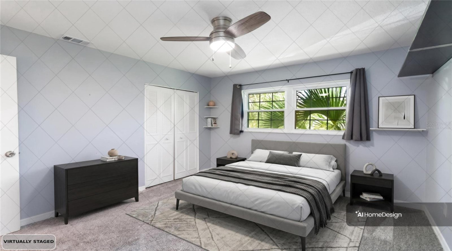 *Virtually Staged: Bedroom 2