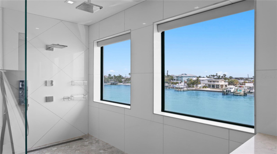Water View From The Primary Bathroom Shower