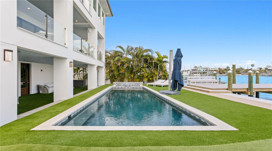 Heated Saltwater Pool And Turf