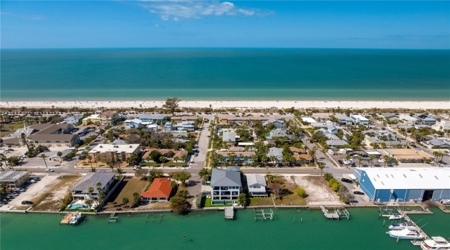 Drone Photo On The Home In Proximity To The Beach, 2 Blocks East.