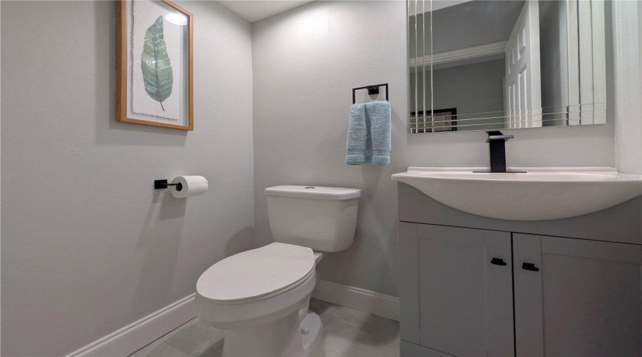 Half Bath Off Family Room