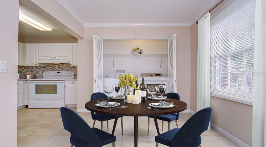 Dining Area Opens To Kitchen &Amp; Family Room (Virtually Staged)