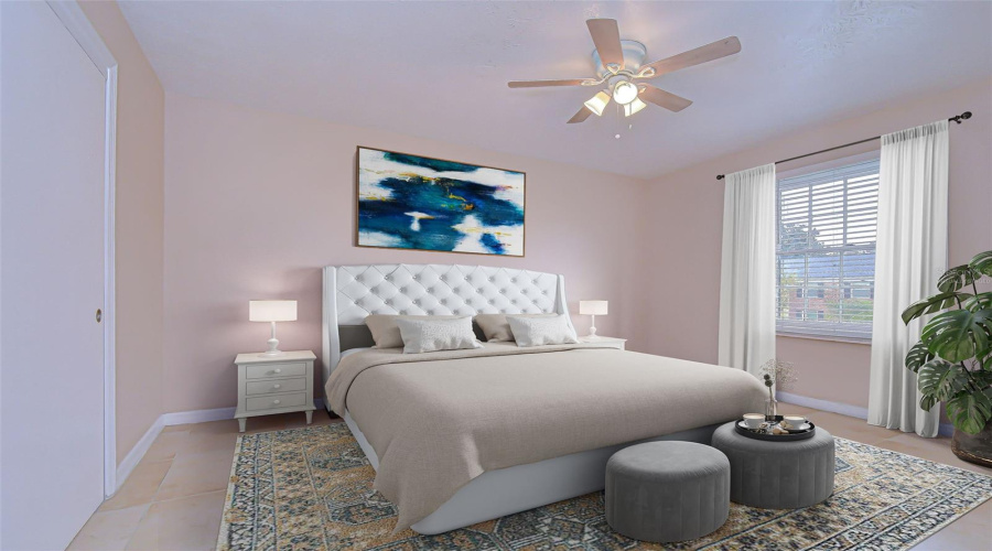 Primary Bedroom (Virtually Staged)
