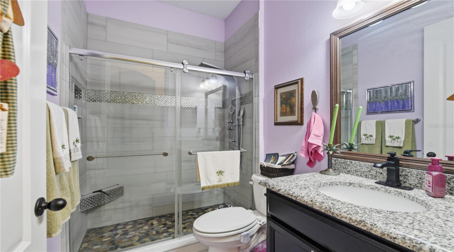 Guest Bath With Granite Counter Tops