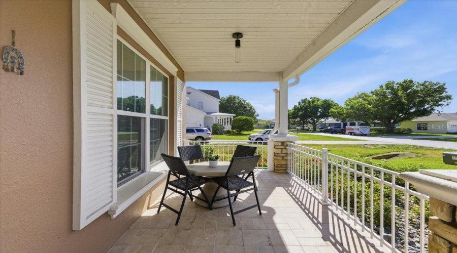Relaxing Covered Front Porch