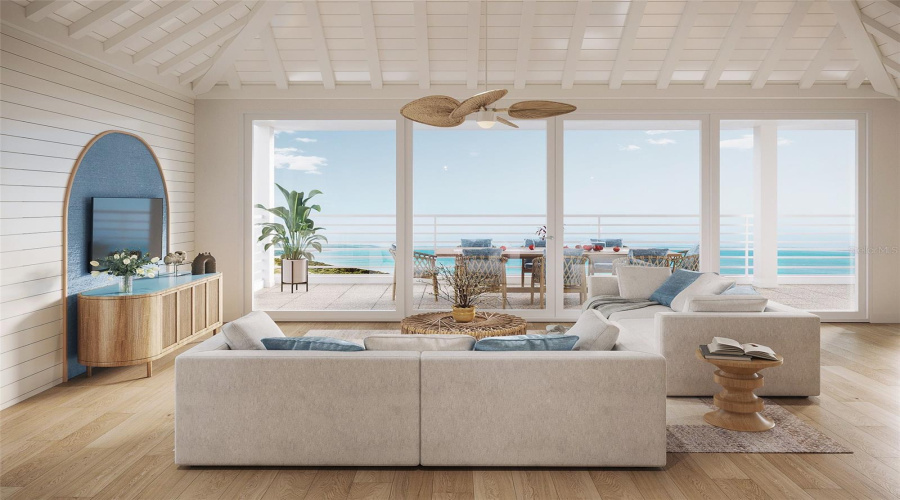 3D Rendering Of Living Room