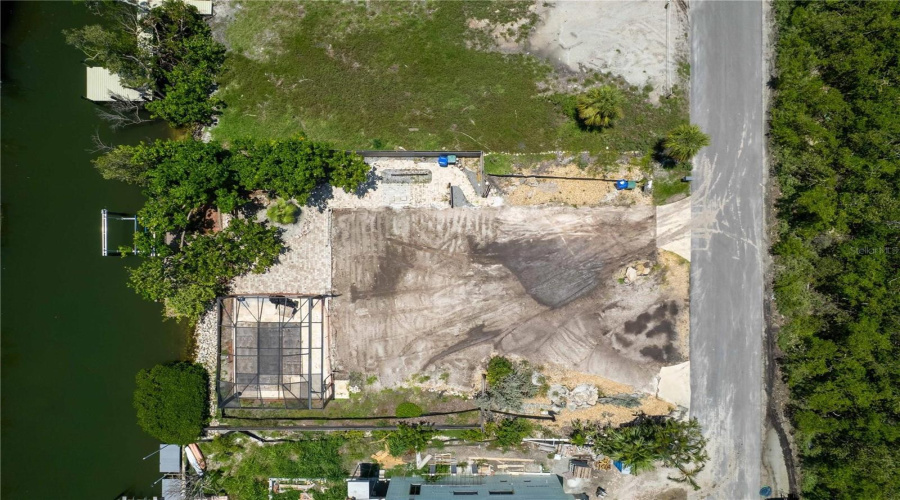 Cleared Lot Pool Andcage Remain
