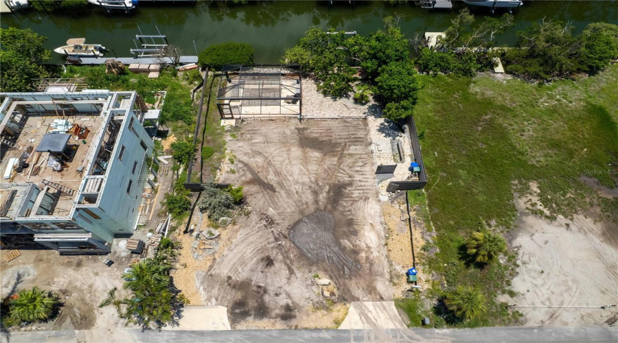 Cleared Lot Pool Andcage Remain