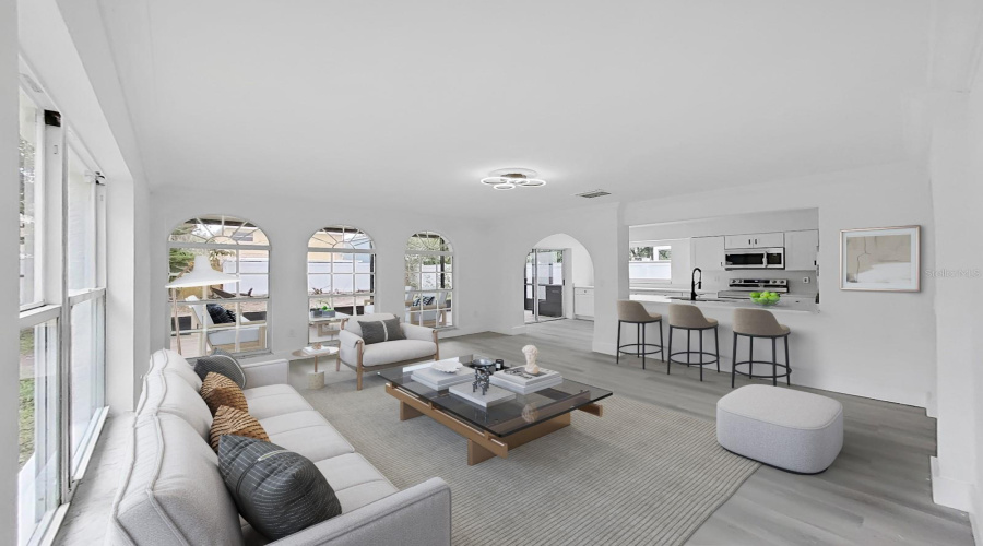 Virtual Staged Family Room