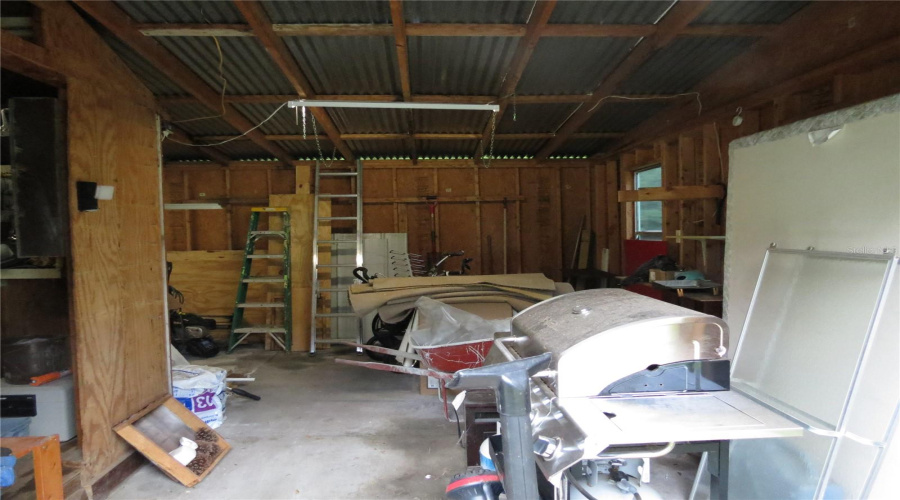 Inside Shed
