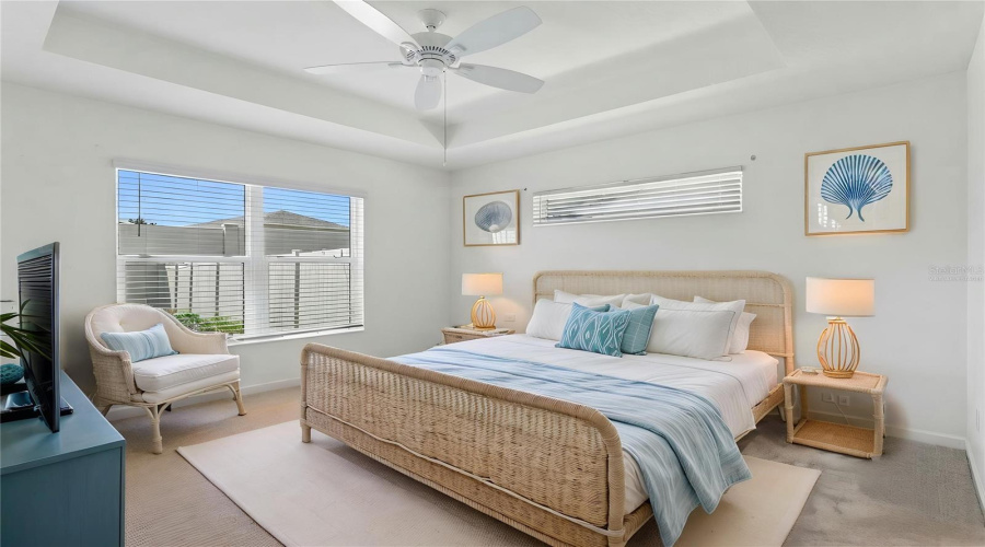 Primary Bedroomvirtually Staged