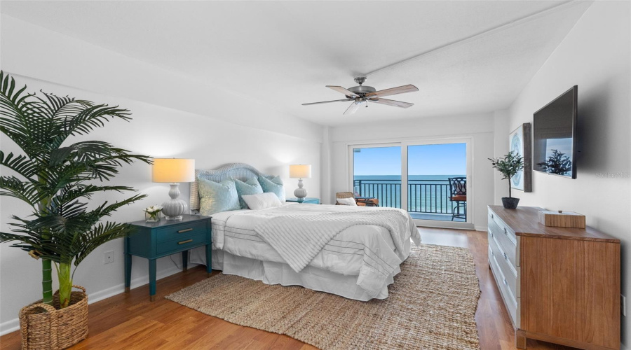 Primary Bedroom With Balcony