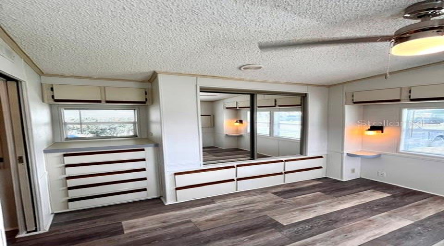Bedroom - With Built-In Dresser And Closet