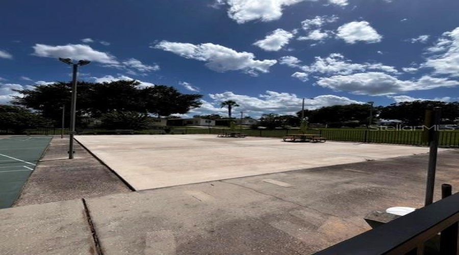 Sitting Area By Shuffleboard Court