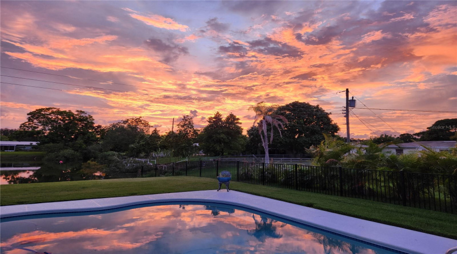 Sunsets From Backyard