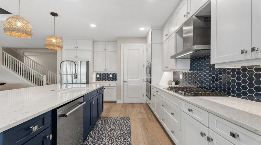 Kitchen With Stainless Steel Applicances