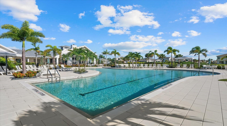 Community Pool With Lap Lane