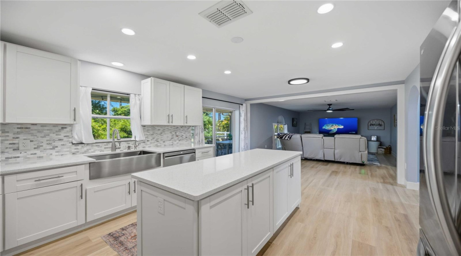 Kitchen With View Into Great Room