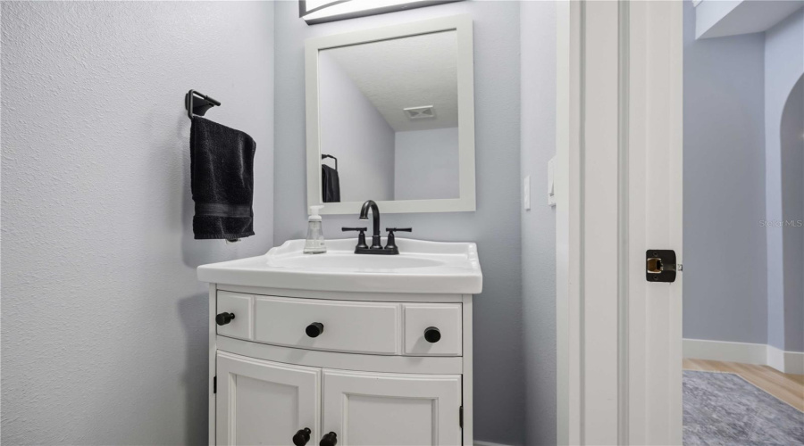 Half Bath On The Lower Level