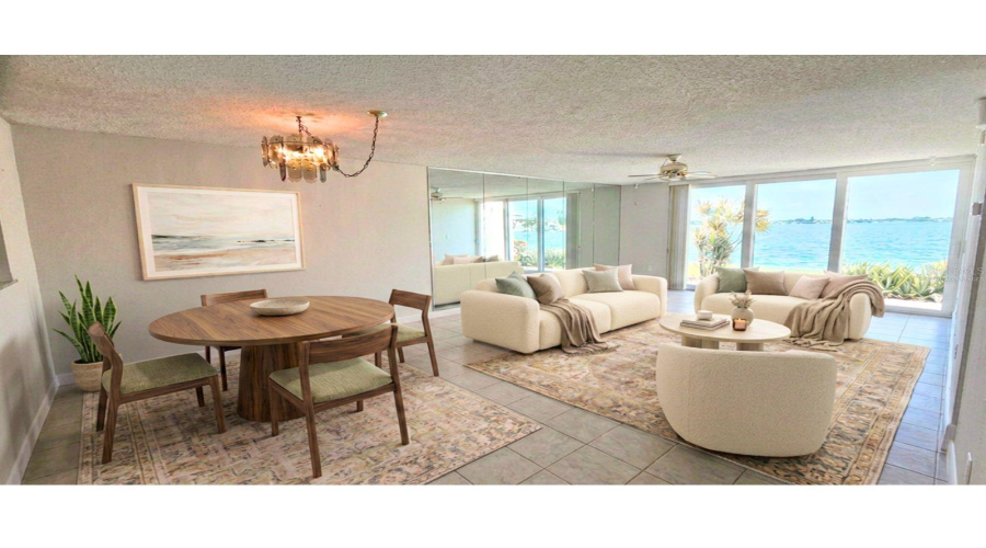 Virtually Staged Living Room