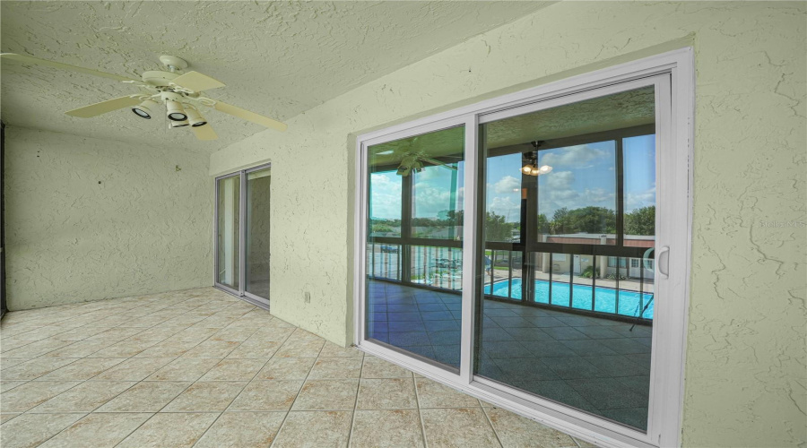 Large Patio With Access From Living Room And Primary Bedroom