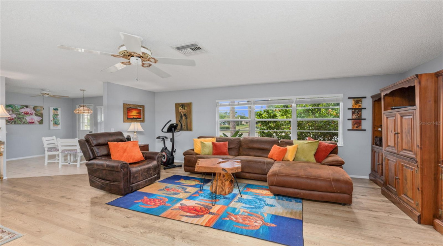 Bright And Spacious Living Area Featuring An Open, Inviting Floor Plan.