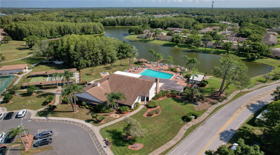 Aerial View Showcasing Heritage Lakes And Its Recreational Amenities.