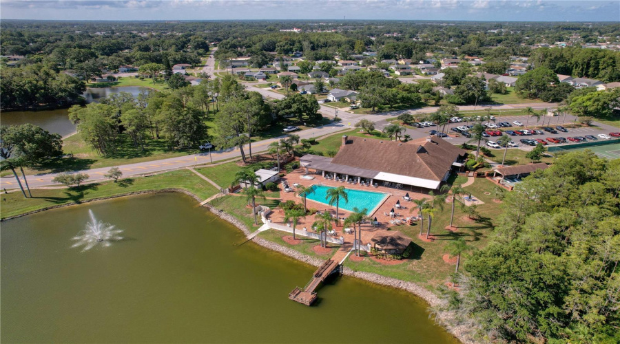 Aerial View Highlighting The Pool, Clubhouse, Lake And Beautiful Heritage Lakes Community.