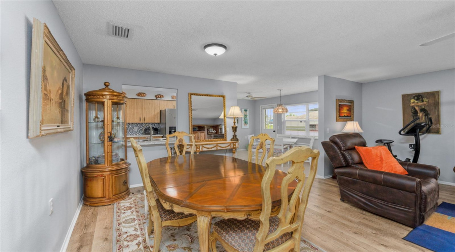 Open Living And Dining Spaces