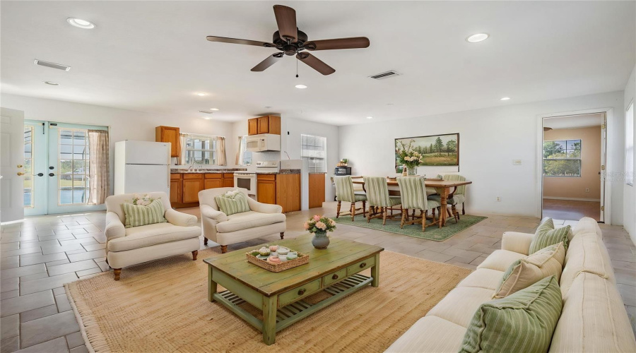 In-Law Suite - Living Space - This Photo Has Been Virtually Staged.