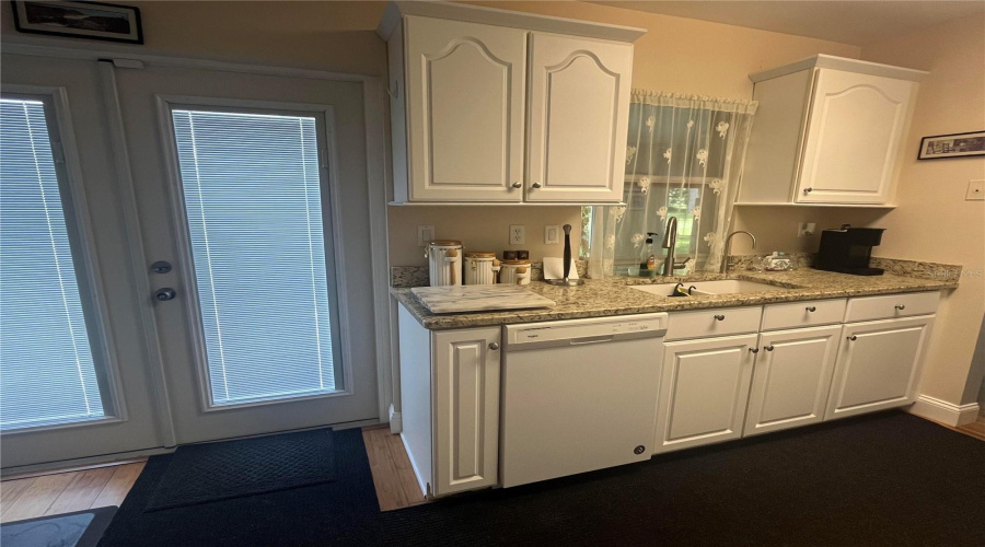 Kitchen W/French Doors To Out Back