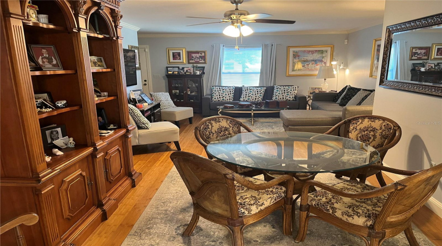 Dining Room W/Living Room In Front