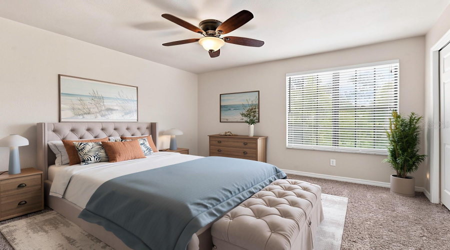 Primary Bedroom - Virtually Staged
