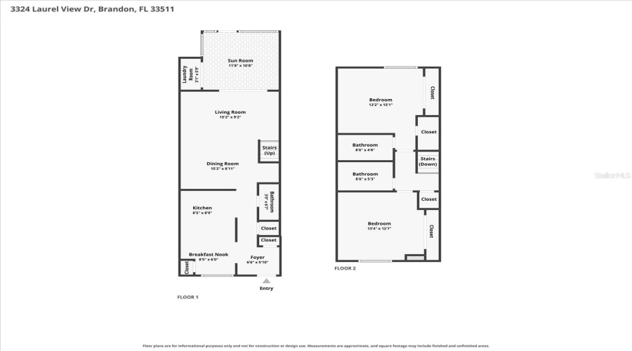 Floor Plan With Approximate Dimensions To Be Verified