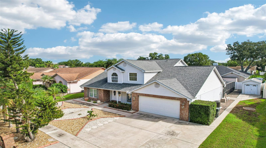 Ariel View Of Home