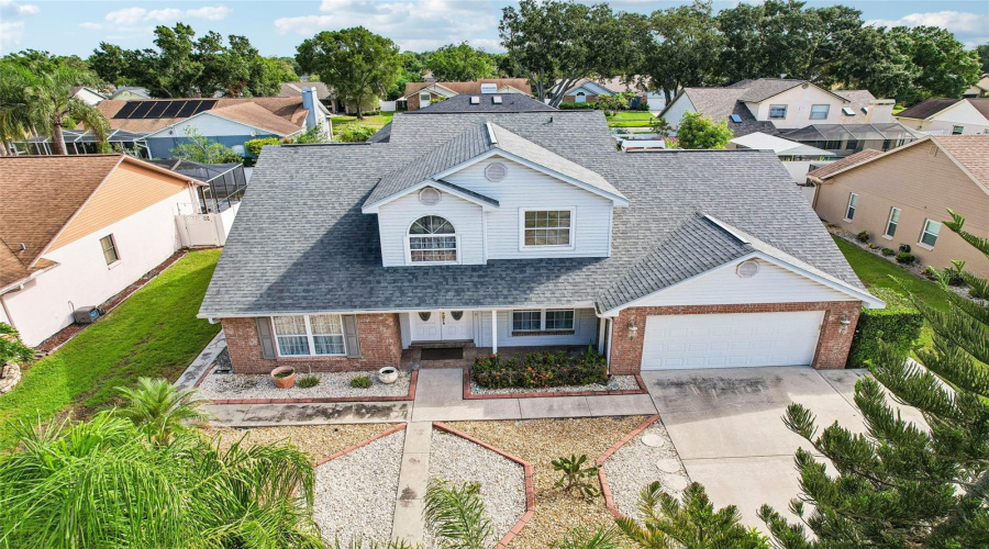 Ariel View Of Home