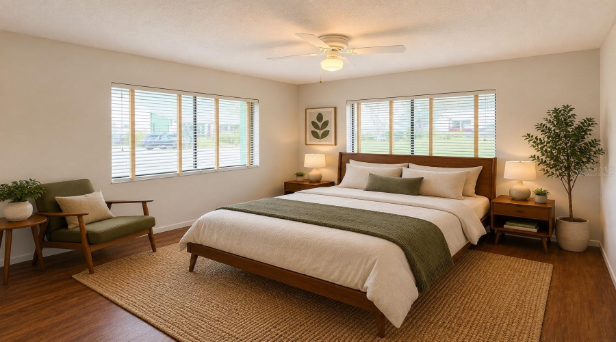 Virtually Staged Bedroom 2